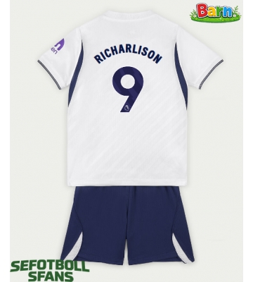 Tottenham Hotspur Richarlison #9 Hemmaställ Barn 2026-27 Kortärmad (+ Korta byxor)